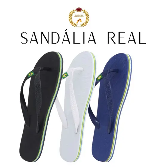 1 PARES DE CHINELO LISO COM BANDEIRINHA