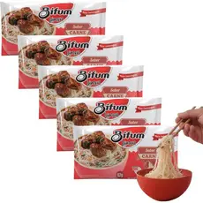 Kit com 5 Unidades de Lámen Instantâneo Bifum Macarrão de Arroz Sem Glúten Leve 67g