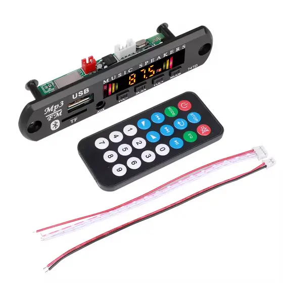 Placa Decodificadora MP3 Bluetooth Display colorido