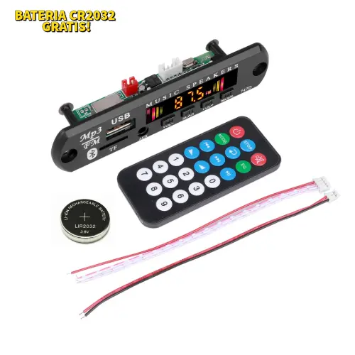 Placa Decodificadora MP3 Usb Bluetooth Display colorido C/BATERIA