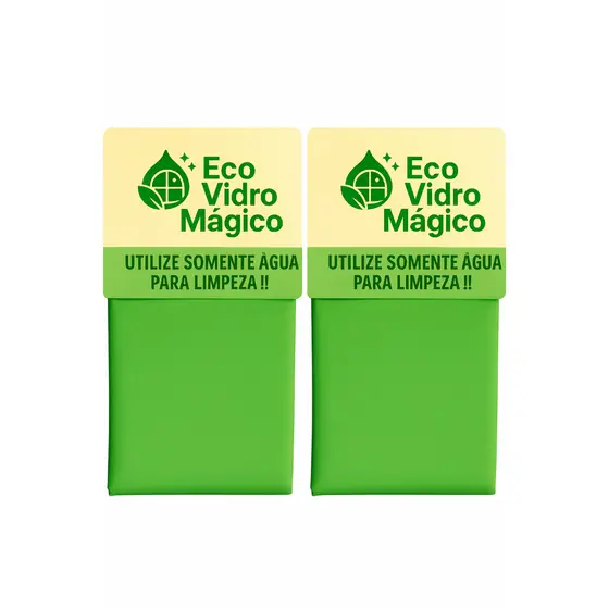 2 Panos ECOVIDRO MAGICO  Limpa Vidros, cozinha, pano ecológico, Espelhos e Inox 40 x40cm