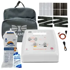 Neurodyn III Ibramed Kit 8 Eletrodos Gel 1kg Bolsa Eletroestimulação Tens Fes