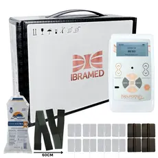 Neurodyn Portátil System Ibramed Kit Eletrodo Autocolantes Faixas Elásticas Tens Fes Russa