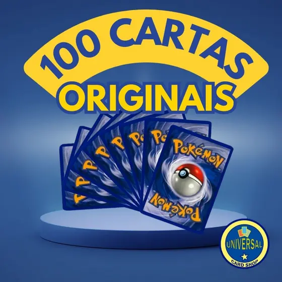 Cartas Pokemon Copag Lote de 50 ou 100 cards - Original - Brilhante Garantida