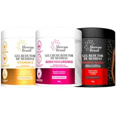 Kit Gel Redutor de Medidas | Pimenta Negra + Laranja Amarga + Ácido Hialurónico!!