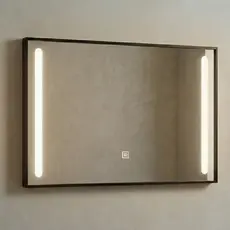 Espelho Banheiro LED 3 Cores 40x60cm Maquiagem com Iluminação e Estilo Moderno