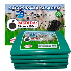Saco Para Silagem Pacote com 50 Unidades + 50 Abraçadeiras