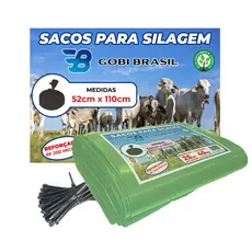 Saco Para Silagem 100/50 Unidades 200 micras + 100/50 Abraçadeiras