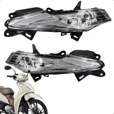 Par Seta Pisca Dianteiro Para Honda Biz 110 Biz 125 2018 2019 2020 2021 2022 2023 2024