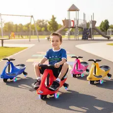 Rolimã Gira Gira Car Com Luzes Coloridas Brinquedo Infantil Divertido Triciclo Com Movimento - Fênix Brinquedos