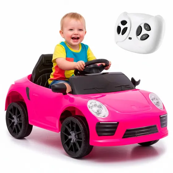 Carro Elétrico Infantil Esportivo 6v Com Controle Remoto Com Luzes E Sons