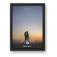 Quadro Spotify Personalizado A5 Música 15x21 Foto