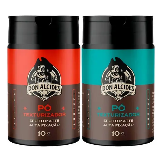 Kit 2x Modelador Em Pó Barba Negra E Calico Jack Don Alcides