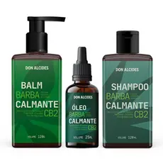 KIT SHAMPOO, BALM E ÓLEO OZONIZADO PARA BARBA DON ALCIDES CB2