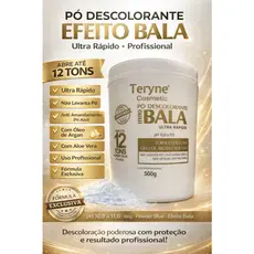 Po Descolorante bala teryne 500g original clareamento ao maximo