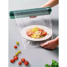 Corta de Plástico de Papel Filme Alumínio Ajustável Dispensor Suporte Rápido e Eficaz