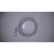 Cabo De Aço Encapado Pvc 14 Mts Com Clips para rede vôlei e futevôlei
