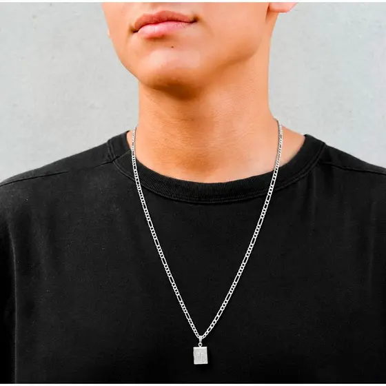 Colar Relicário Masculino Mini Bíblia com 2 Fotos + Caixa Presente Banhado a Prata 925 Namorado Dia dos Pais