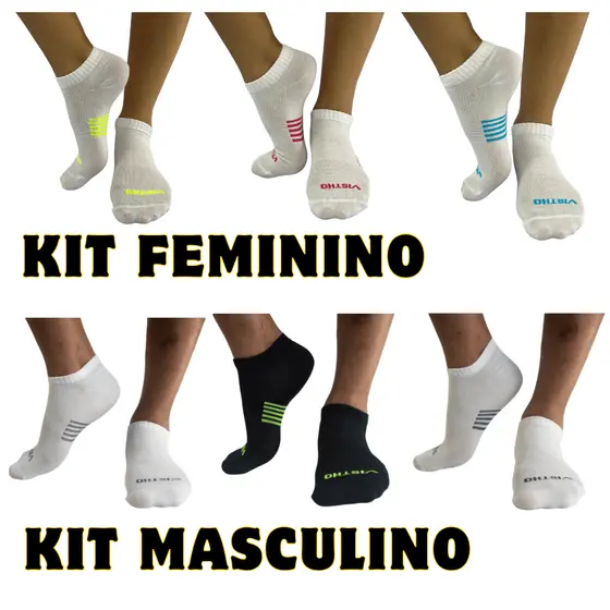 Kit 3 Pares De Meias – Poliamida | Vistho