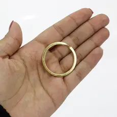 Argola Sem Corrente Italiana 35mm Reforçada Para Cordão Chaveiro Quantidade Metal Artesanato