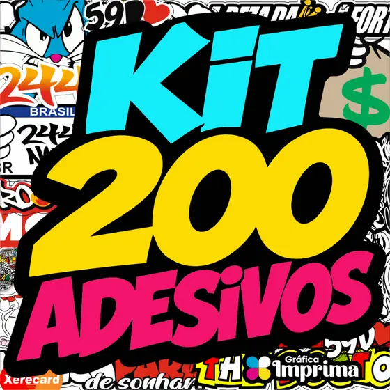 Cartela De Adesivos Para Bike Carro Capacete Moto 200un Coelho 244 Grau Osascorte