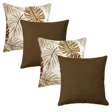 4 Capas Almofadas Decorativas 50x50 Luxo Moderna 50x50 Sem Refil Com Ziper Invisivel Envio Full