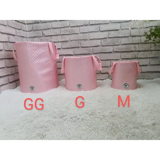 Cesto Organizador Pet Courino Cesto De Brinquedos Rosa