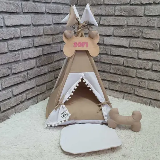 Cabana Placa Personalizada Pet Casinha Cachorro Gato Cama Toca Tapetinho mini Almofadinha