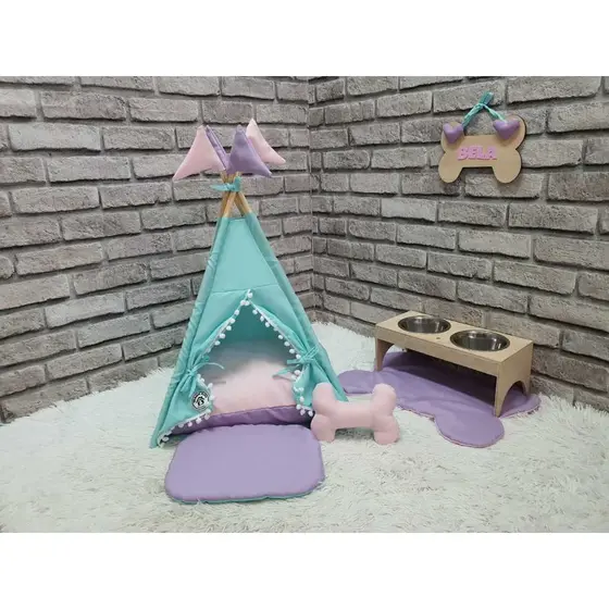 Caminha Kit Cachorro Gato Oca Toca Camas Almofada Colchonete