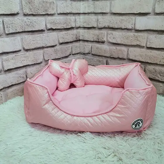 Colchão Pet Caminha Pet Cães Gatos Colchonete Rosa Tamanho P Delicate Baby