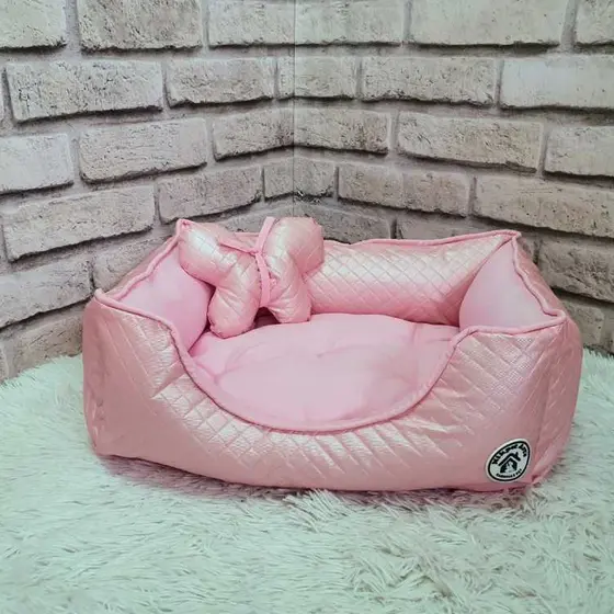 Cama Colchão Pet Caminha Pet Cães Gatos Colchonete Rosa Tamanho M Delicate Baby
