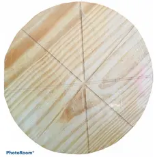 Tábua para Pizza 35cm em Madeira Pinus
