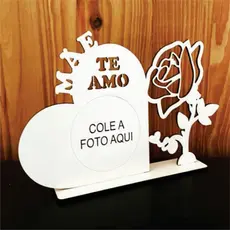 Kit de Porta Retrato Foto Dia Das Mães Presente Criativo em MDF