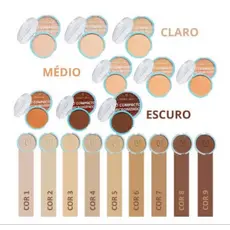 PÓ COMPACTO MICRONIZADO CORES MEDIAS MIA MAKE