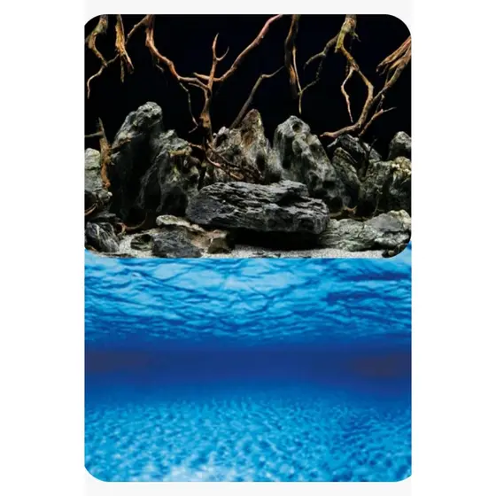 Painel Decorativo Para Aquários 50cm X 100cm Dupla Estampa Duas Imagens Papel De Fundo Para Aquário