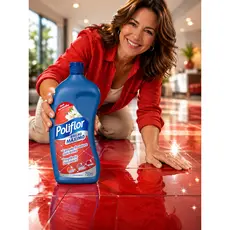 Cera de Autobrilho Poliflor Brilho Máximo vermelho líquida em squeeze 750 mL