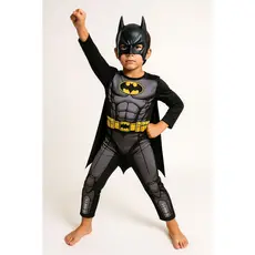 FANTASIA INFANTIL BATMAN COM ENCHIMENTO E MÁSCARA
