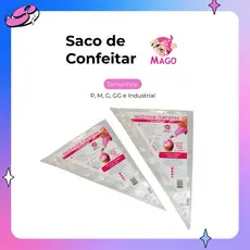Saco de Confeitar (50 unidades) Descartável Mago Manga Bolo Alimentício Decoração