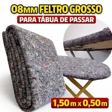 Feltro Térmico COM COLA E SEM COLA para Tábua de Passar Roupas Medida 0,50x1,50m