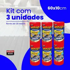 Fita Manta Asfáltica Multiuso Veda Tudo Telha Laje Calha chuva vazamento 60cm X 10m