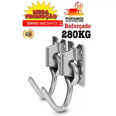 Kit Par De Gancho De Rede Aço Reforçado Grosso 280KG Promoção