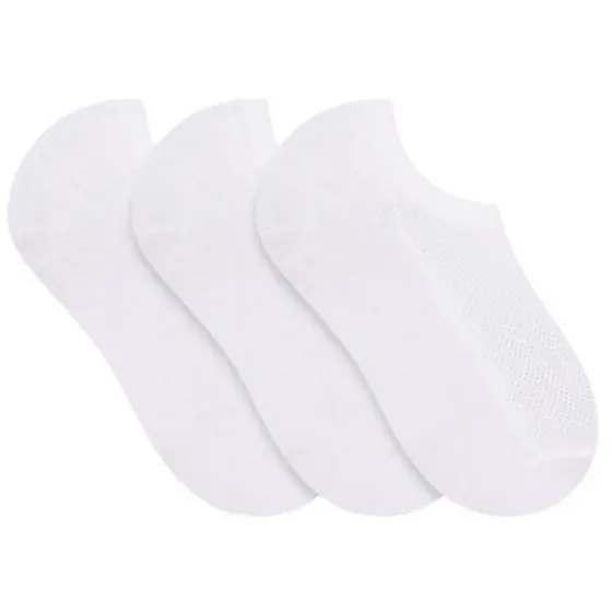 Kit 3 Pares Meias Infantil Soquete Original Selene Algodão Cano Invisível