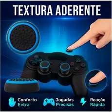 4 Grip Protetor Analogico Com Textura Xbox One Ps3 Ps4 Ps5 Nintendo Switch várias cores