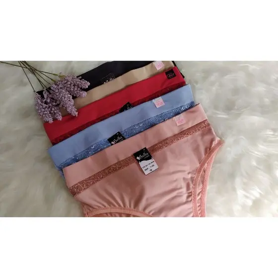 kit 5 Calçolas Telinha com Elástico na Cintura Plus Size, Calçola Conforto Sustentação, Calçola Cós Alto,Pós Parto
