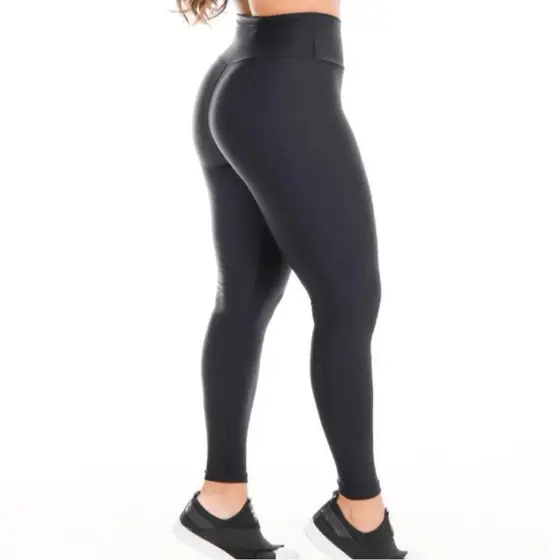Calça Legging Feminina Fitness Academia em Tecido Grosso Suplex Fit Power