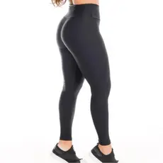 Calça Legging Feminina Fitness Academia em Tecido Grosso Suplex Fit Power