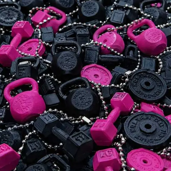 Chaveiros Fitness – Kits Mini Halteres, Kettlebells e Anilhas (Atacado e Revenda) Chaveiro Chaveiro academia e moda fit