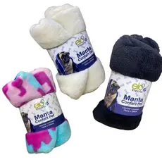 Kit 03 Manta Cobertor para Cachorro Gato Pet Mantinha 100x90cm Peluciada Lavável Microfibra