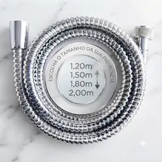Engate Flexivel Aço Inox Mangueira para Ducha Higienica Chuveiro Duchas Pet Banheirinhas e Lava-Pés