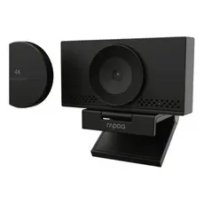 Webcam 4K Ultra HD Rapoo C500AF Microfone Duplo Redutor Ruído Tampa de Privacidade Zoom Teams